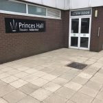 Cleaning the paving at Princes Hall Theatre Aldershot 5